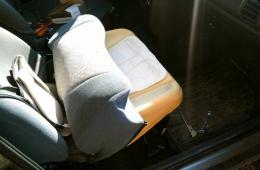 DIY car seat upholstery repair