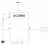 UC3843 maitinimo grandinė uc3842 įtampos reguliatoriaus grandinė