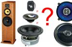 DIY 音響システム: スピーカーの選択、音響設計、製造 広帯域スピーカー - それは何ですか