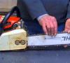 How to tension a chain on a chainsaw