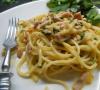 How to cook carbonara with ham and mushrooms