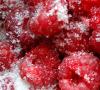 Recipe Frozen raspberries with sugar
